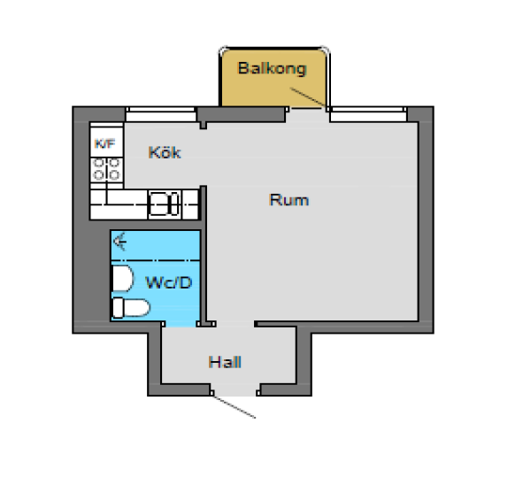 Exempelbild ett rum med kök